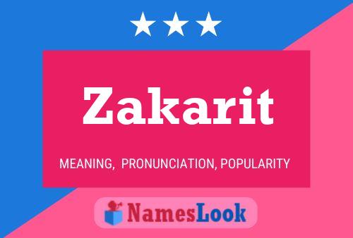 ملصق اسم Zakarit