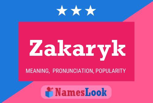 ملصق اسم Zakaryk