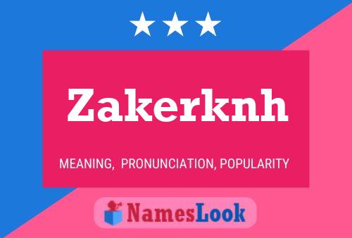 ملصق اسم Zakerknh