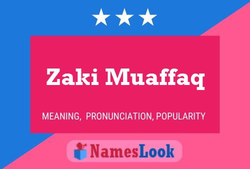 ملصق اسم Zaki Muaffaq