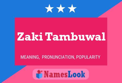 ملصق اسم Zaki Tambuwal