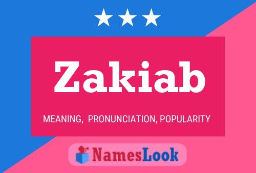 ملصق اسم Zakiab