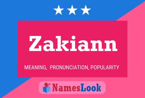 ملصق اسم Zakiann