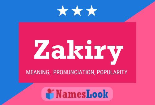 ملصق اسم Zakiry