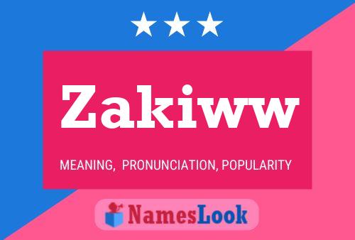 ملصق اسم Zakiww