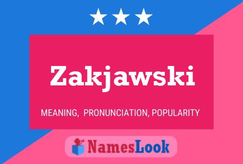 ملصق اسم Zakjawski