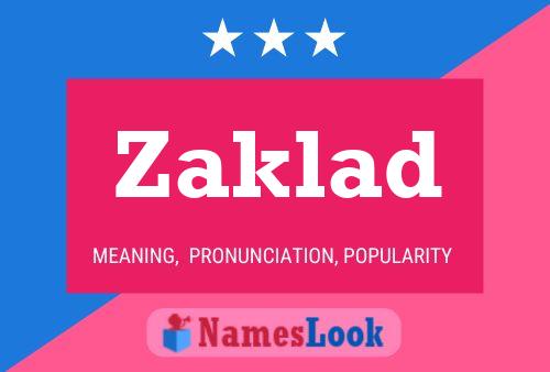 ملصق اسم Zaklad