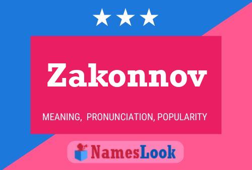 ملصق اسم Zakonnov