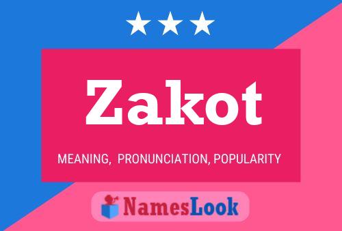 ملصق اسم Zakot