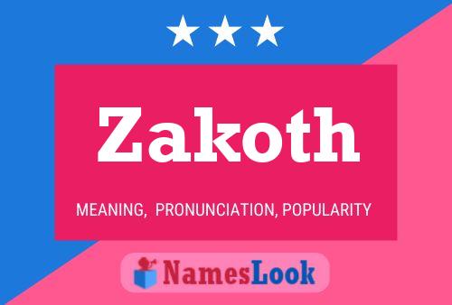 ملصق اسم Zakoth