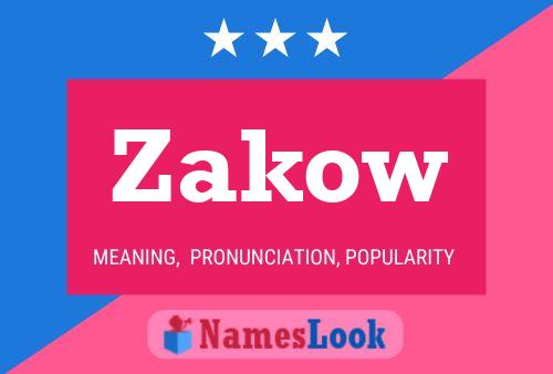 ملصق اسم Zakow