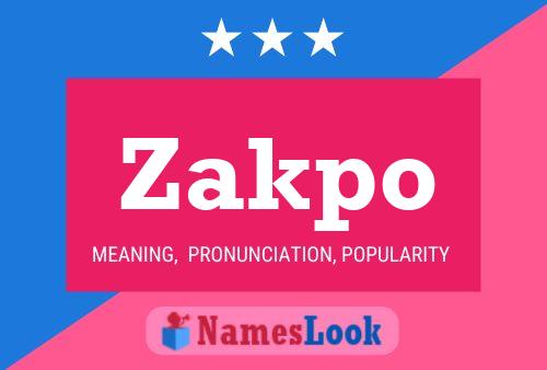 ملصق اسم Zakpo