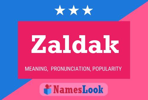 ملصق اسم Zaldak