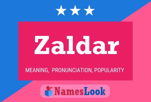 ملصق اسم Zaldar