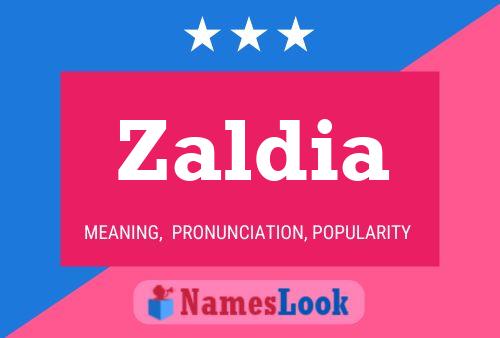 ملصق اسم Zaldia