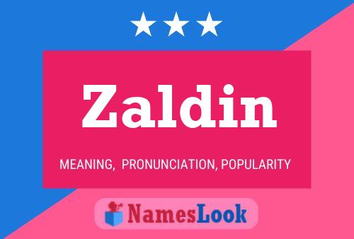 ملصق اسم Zaldin