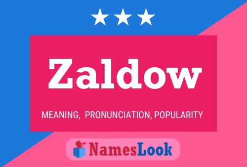 ملصق اسم Zaldow