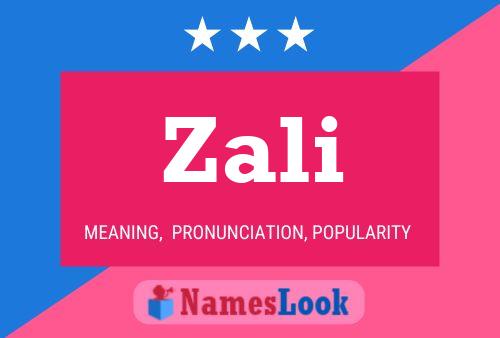 ملصق اسم Zali