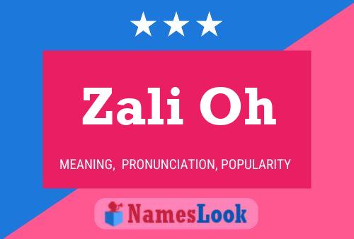 ملصق اسم Zali Oh