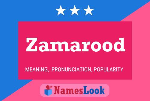 ملصق اسم Zamarood