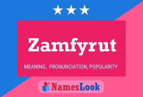 ملصق اسم Zamfyrut