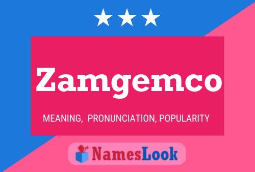 ملصق اسم Zamgemco