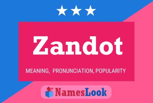 ملصق اسم Zandot