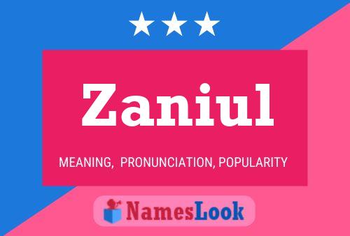 ملصق اسم Zaniul