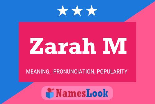 ملصق اسم Zarah M