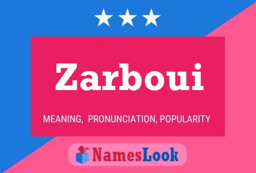 ملصق اسم Zarboui