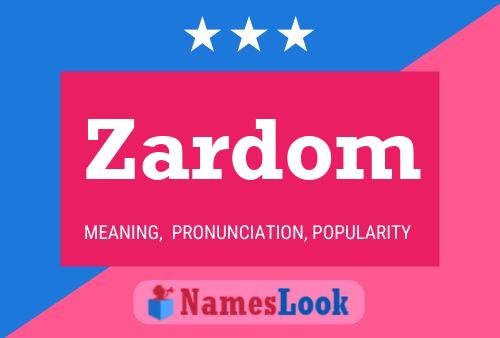 ملصق اسم Zardom