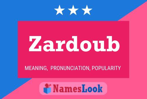 ملصق اسم Zardoub