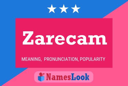 ملصق اسم Zarecam