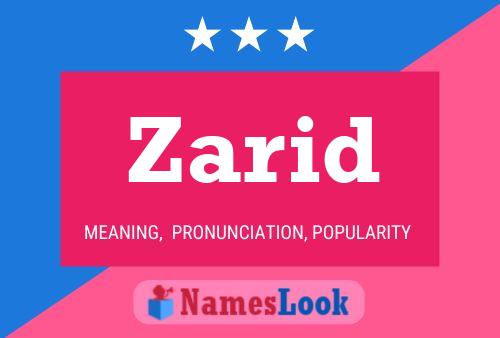 ملصق اسم Zarid