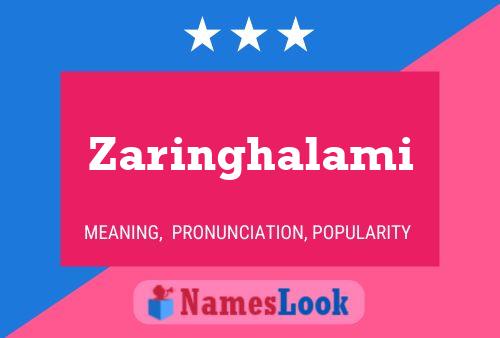 ملصق اسم Zaringhalami