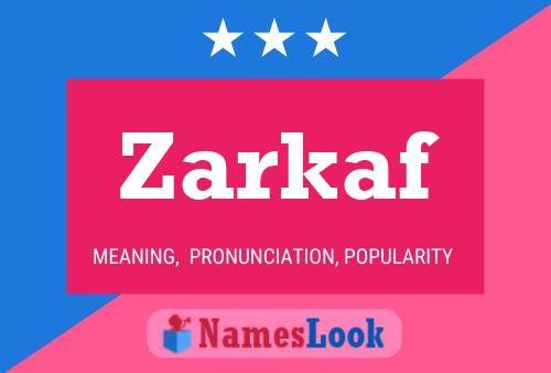 ملصق اسم Zarkaf