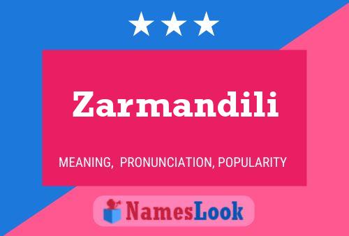 ملصق اسم Zarmandili