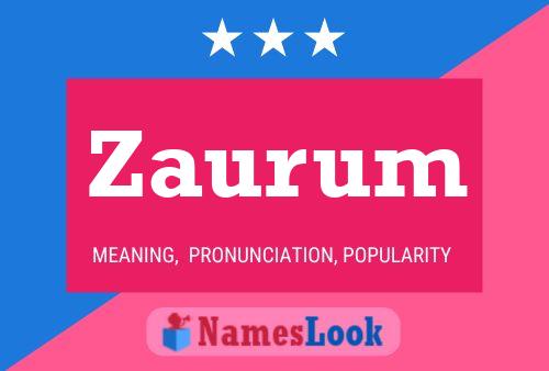 ملصق اسم Zaurum