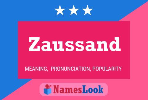 ملصق اسم Zaussand