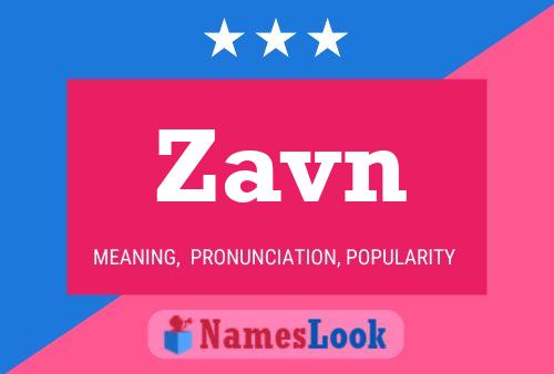 ملصق اسم Zavn