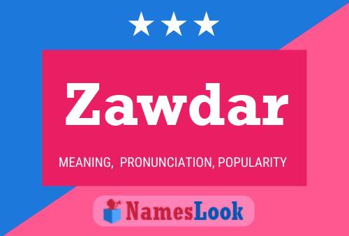 ملصق اسم Zawdar