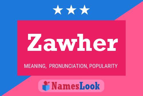 ملصق اسم Zawher