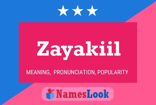 ملصق اسم Zayakiil