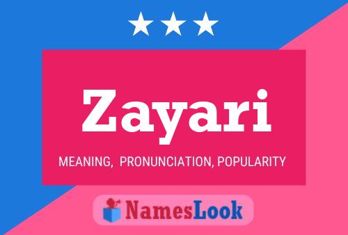 ملصق اسم Zayari