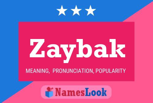 ملصق اسم Zaybak