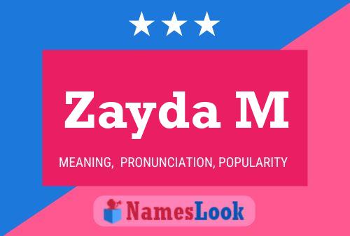 ملصق اسم Zayda M