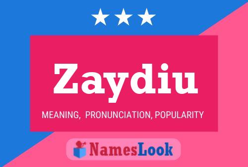 ملصق اسم Zaydiu