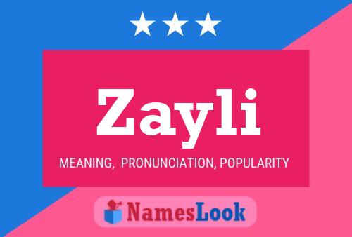 ملصق اسم Zayli