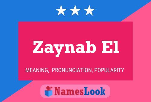 ملصق اسم Zaynab El