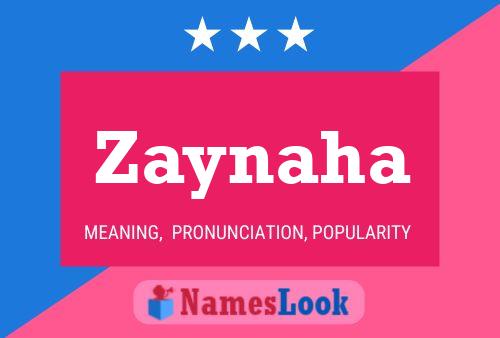 ملصق اسم Zaynaha